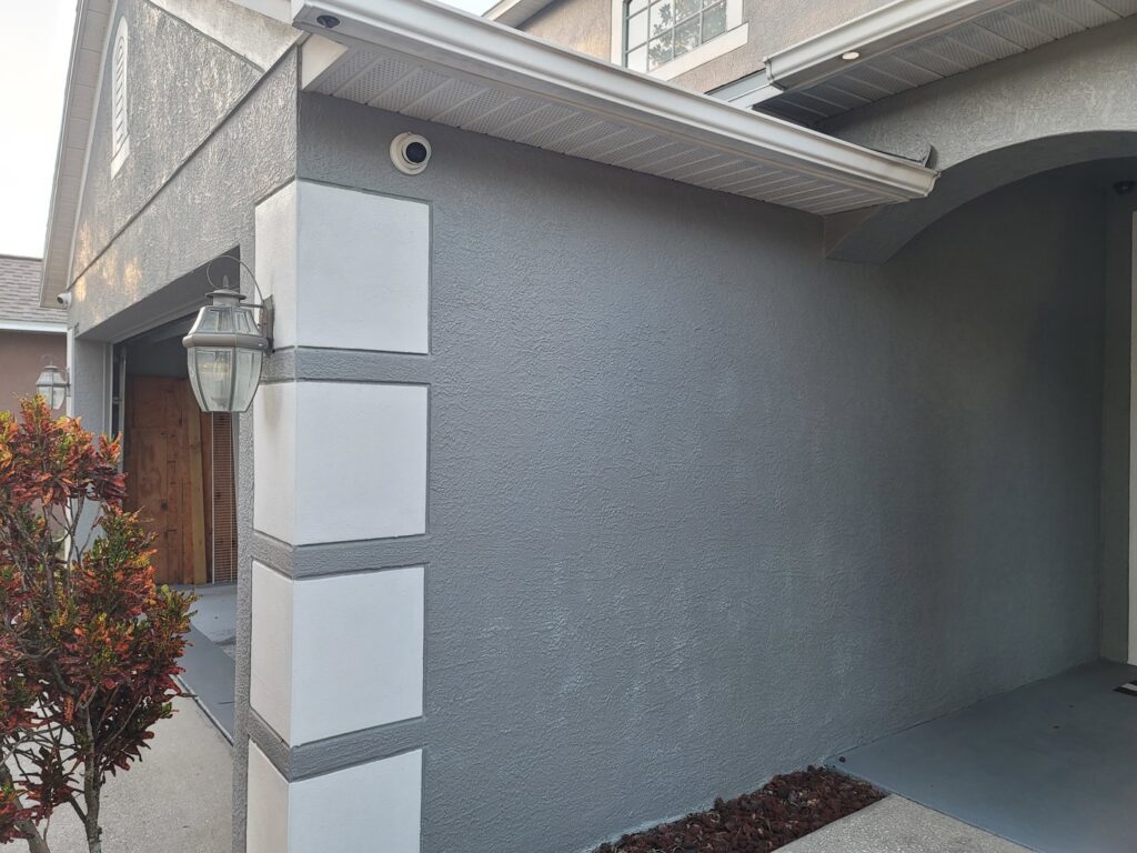 Outdoor lighting and a security camera installed on a home by Wirenut Technologies LLC in Brandon, FL