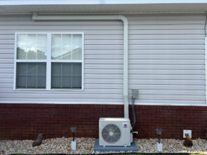 Outdoor mini-split condenser unit installation by That Air Conditioning Company LLC in Dothan, AL