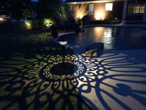 Professional outdoor pool lighting installation by Southeastern Electrical Specialists, LLC in Martinez, GA.