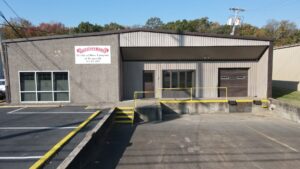 A service truck for Overhead Door Company of Evansville, ready for garage door installation or repair in Evansville, IN.