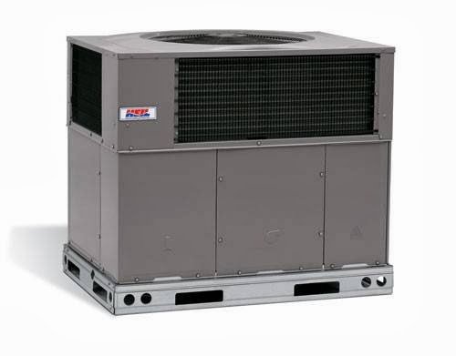 A large packaged HVAC unit for heating and air conditioning services by Ashley Services Heating and Air in Charleston, SC.