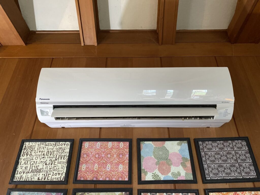 A Panasonic mini-split indoor unit installed on a wall by Climate Diagnostics in Buffalo, NY.