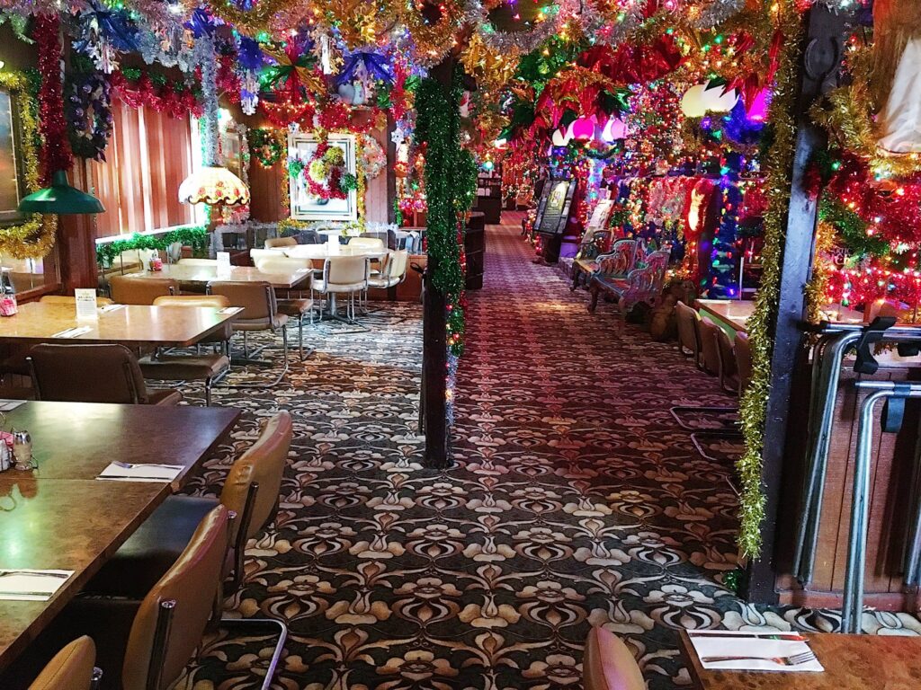 A vibrant patterned carpet installed in a commercial interior by Premier Floors Metroplex in Arlington, TX.