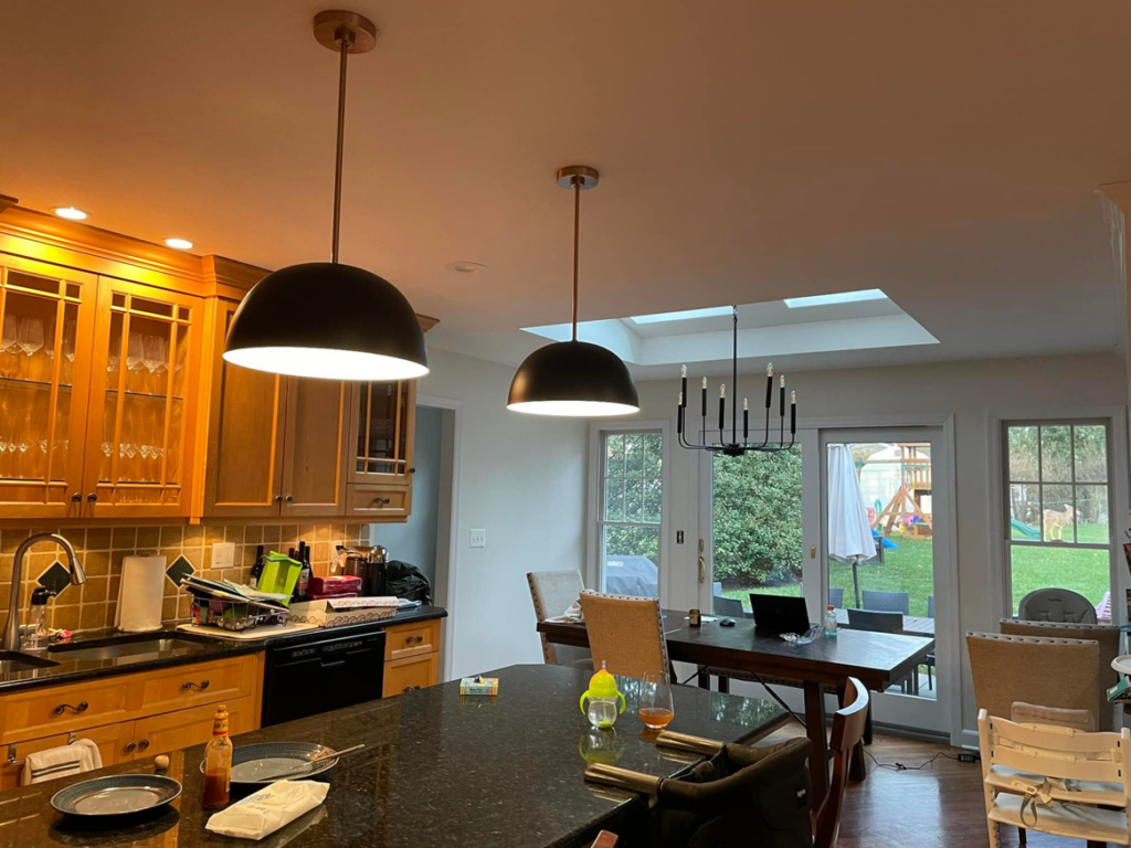 Pendant and chandelier lighting installation by Lynn's Electric, LLC in Fords, NJ