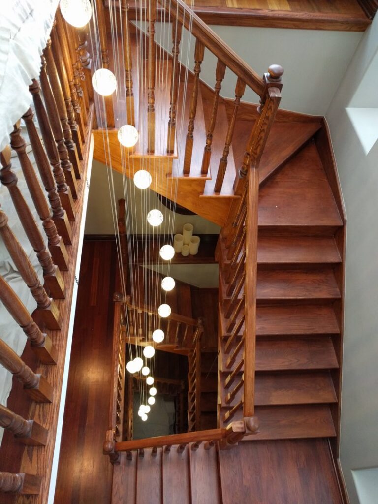 New pendant lights and a ceiling fan installed in a living area by VIP Electrical Services in Naperville, IL.