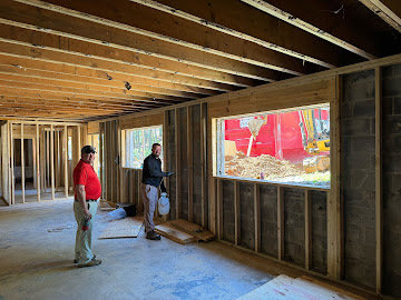 PestNation technicians performing a pest control pre-treatment in a new construction home in Buford, GA