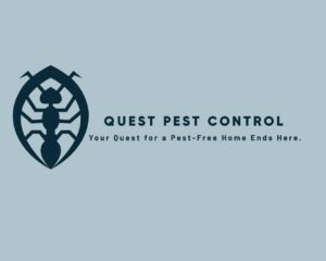 A Quest Pest Control technician applying pest treatment under a kitchen sink in Birmingham, AL.