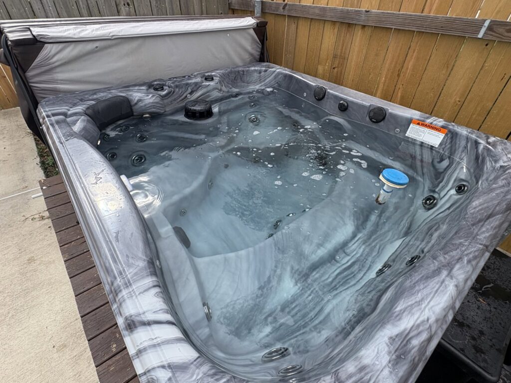A professional pool cleaning service being performed by Gayle Force Pools in Lake Charles, LA