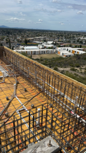 Pool rebar structure and plumbing being installed by SoCal Pool Construction LLC in Scottsdale, AZ.