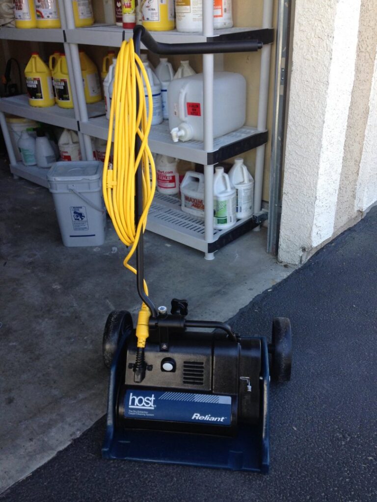 A professional Host Reliant carpet cleaning machine ready for service by Ecodry Carpet Cleaning Las Vegas, NV.