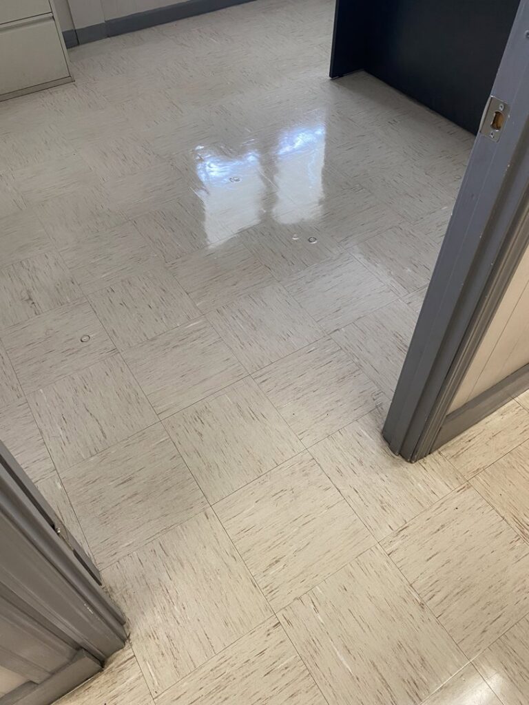 A professional carpet cleaning tool in use on a patterned carpet by M3 Cleaning Solutions, LLC in Montgomery, AL.