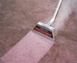 A professional carpet cleaning wand in action, demonstrating effective cleaning by Steamworks Carpet and Upholstery Cleaners in Matthews, NC.