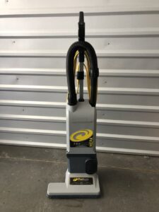 A professional ProTeam HEPA vacuum cleaner, essential equipment used by Sunrise Chem-Dry for carpet cleaning in Glendale, AZ.