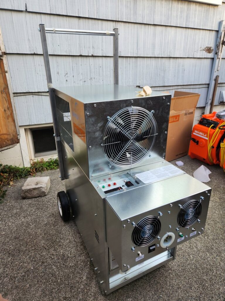 A professional pest control heat treatment machine ready for use by VIHK LLC in Spokane, WA.