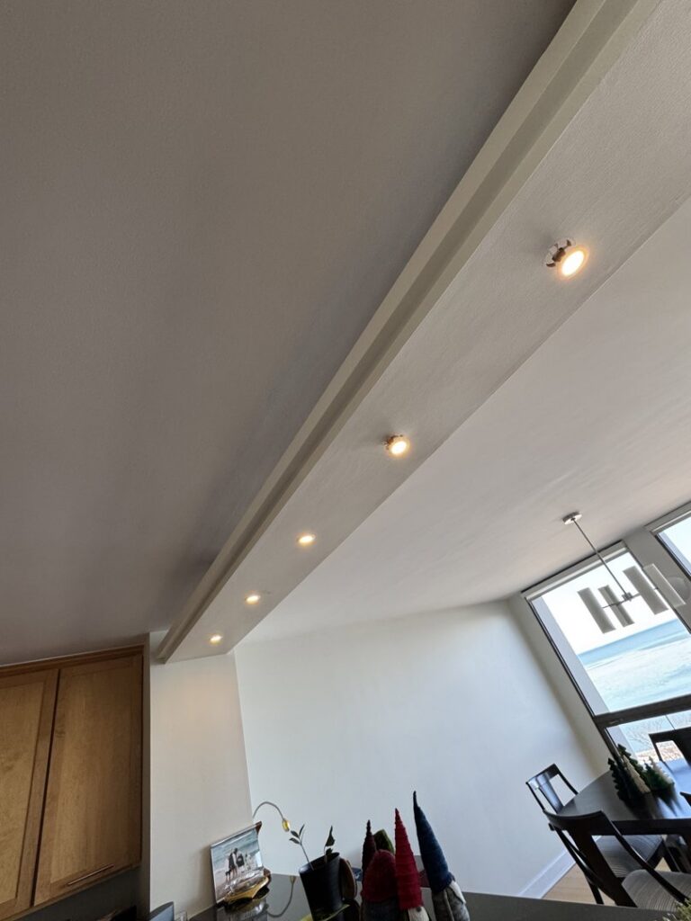 Modern recessed ceiling lighting installed by Flavin Electric, LLC in Chicago, IL