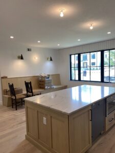 Interior room featuring new recessed lighting and wall sconces installed by All Electric llc in Denver, CO