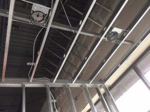Recessed lighting electrical installation in a commercial ceiling by Allied Electric Company of Minnesota in Minneapolis, MN