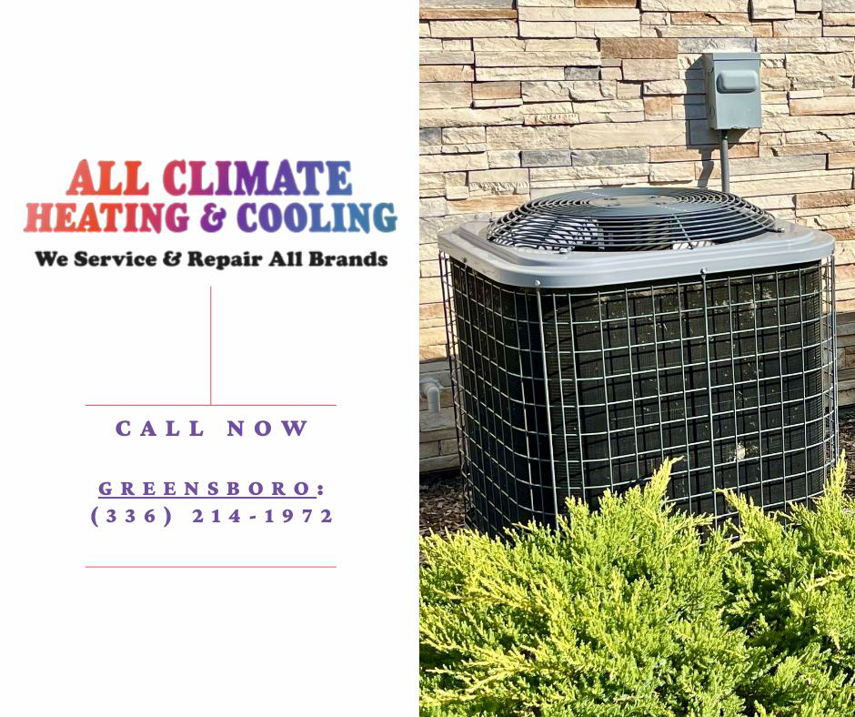 A residential outdoor air conditioning unit installed by All Climate Heating & Cooling in Redmond, WA