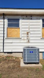 An outdoor residential air conditioning unit installed by Xtreme Heating & Cooling in Tulsa, OK