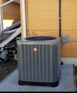 A newly installed residential air conditioning unit by Xtreme Heating & Cooling in Tulsa, OK