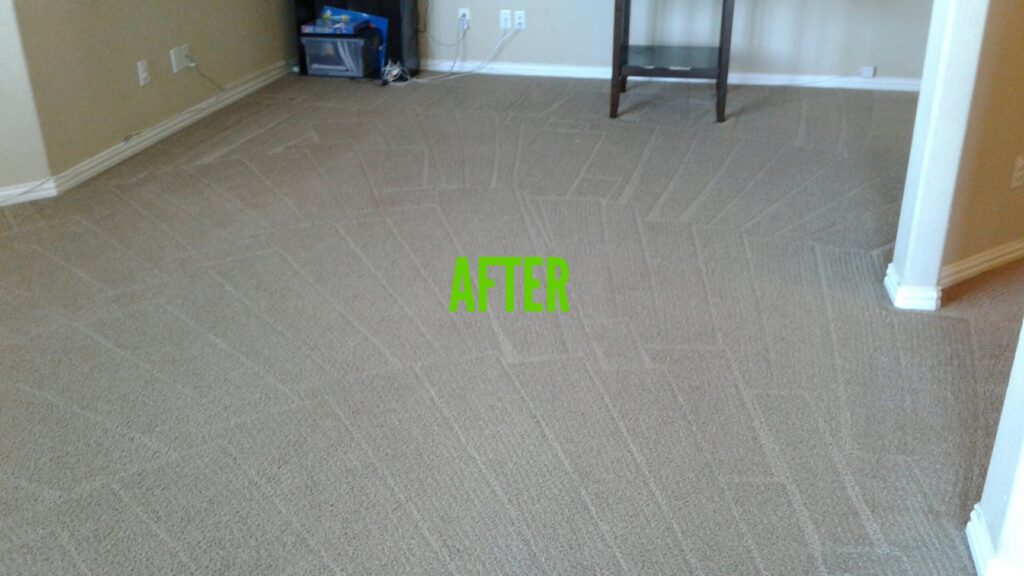 Residential carpet after professional cleaning service by Mint Carpet Care in Dallas, TX