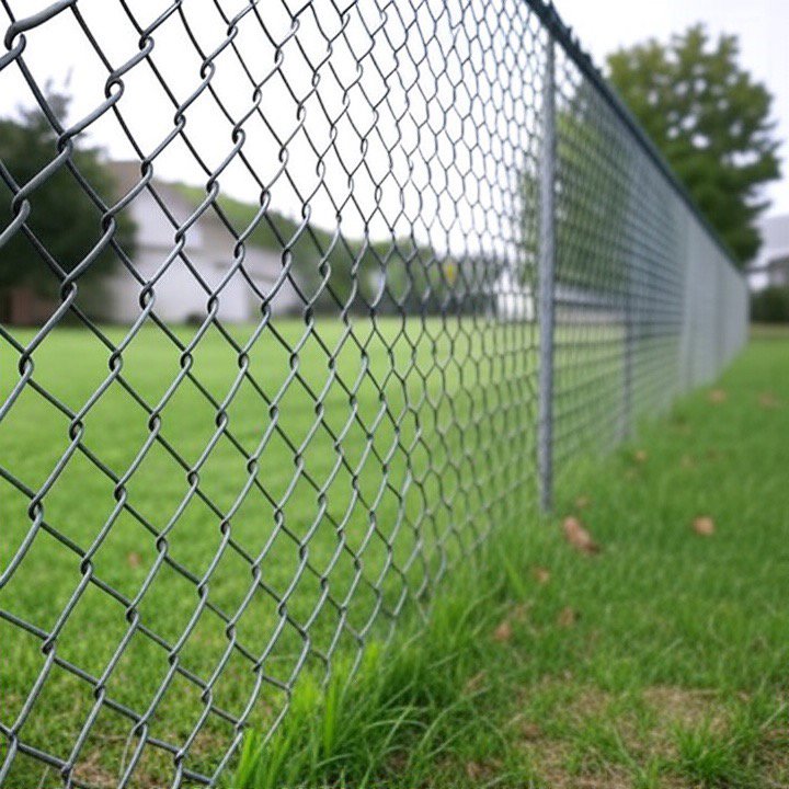 A residential chain link fence installation by HDR Systems Gate, Fence & Garage doors in Plano, TX