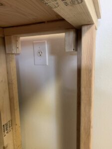 A residential electrical outlet being installed on a wall by Your Electrician in Yakima, WA.