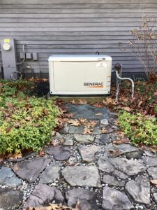 Residential Generac generator installation by Boyland Electric Inc. in Laytonsville, MD.