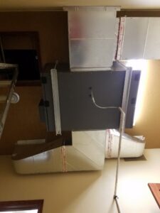 Residential HVAC furnace and ductwork installation by Central Heating & Air in Sioux Falls, SD