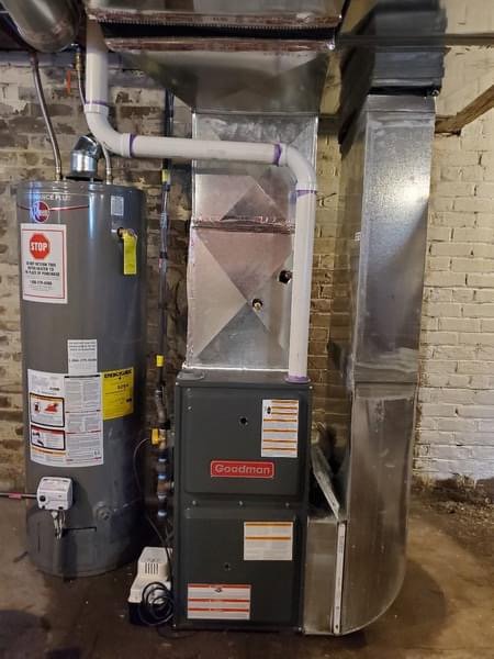 Residential HVAC furnace and water heater installation by Perfect Comfort Systems in San Bernardino, CA