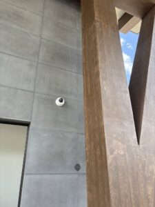 A residential outdoor security camera installed on a home by Wirenut Technologies LLC in Brandon, FL