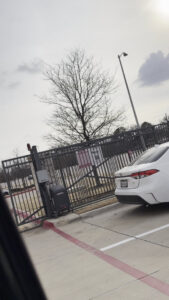 A residential security gate with an automatic opener installed by A1 Security Gate & Intercom in Dallas, TX