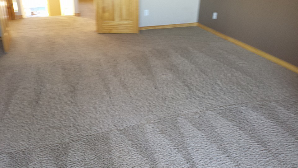 A beautifully restored room carpet with strong vacuum lines by Carpetco Restoration in Thornton, CO