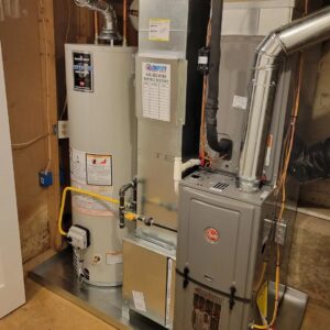 A Rheem furnace and water heater installation by Complete Mechanical Solutions in Novi, MI