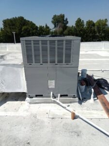A large rooftop HVAC unit installed by MB Heating and Air for commercial or residential service in Northridge, CA.