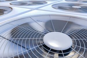 Multiple rooftop HVAC units for commercial heating and cooling services by Reed's Heating & Cooling in Toms River, NJ.
