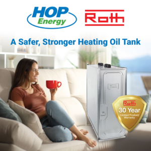 A Roth heating oil tank, available for installation from Keyser Energy in Rutland, VT