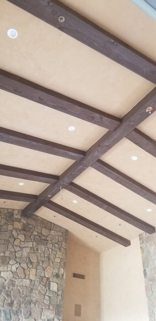 Neatly run rough-in electrical wiring through wall studs during construction by Star Light Electric LLC in Phoenix, AZ