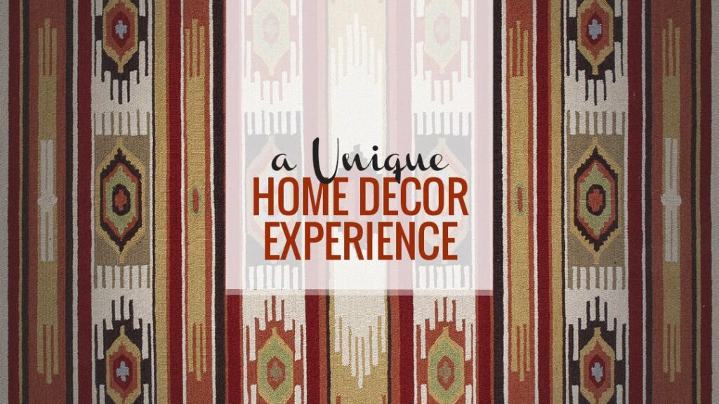 A beautiful round area rug placed under a dining table, showcasing products from Ebie's Rug Cache & Ebie's Rug Cleaning in Tucson, AZ