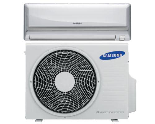 A Samsung mini-split air conditioning system, available from Preston Heating and Air Conditioning in Rochester, NY.