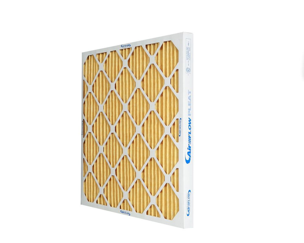A single pleated Airflow HVAC filter, a product offered by Sierra Filtration Products, Inc. in Reno, NV.