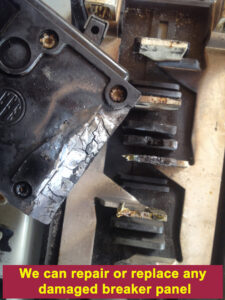 A modern smart light switch panel installed on a white wall by Alex All Electric Co. in Miami, FL.