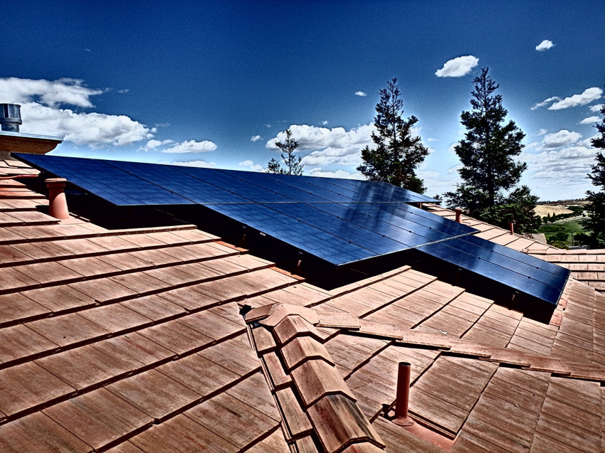 Newly installed solar panels on a residential roof by Element Power Systems, Inc. in Brentwood, CA