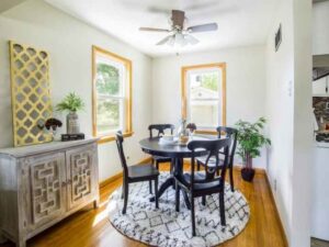 Thomas Carpet & Oriental Rug Cleaners van with cleaning hoses at a job site in Newtown Square, PA