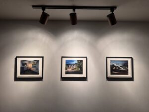 Track lighting installation illuminating artwork by Kevin Kelley Electrical Inc in Leominster, MA.