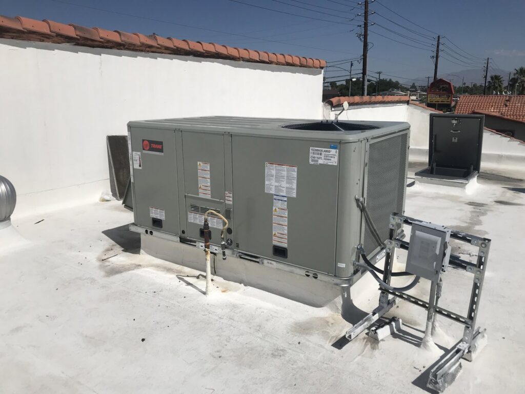 A Trane commercial rooftop HVAC unit installed or serviced by Allstar Heating & Cooling in Port Richey, FL