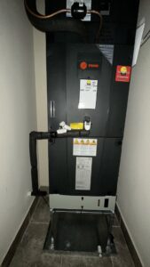 A Trane indoor air handler unit installed by Southwest Florida Air Quality in Cape Coral, FL