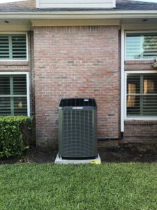 A Trane outdoor air conditioning unit installed by Willman Air in Jacksonville, FL.