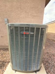A Trane XR outdoor AC unit installed by Mi Amigo HVAC in Surprise, AZ