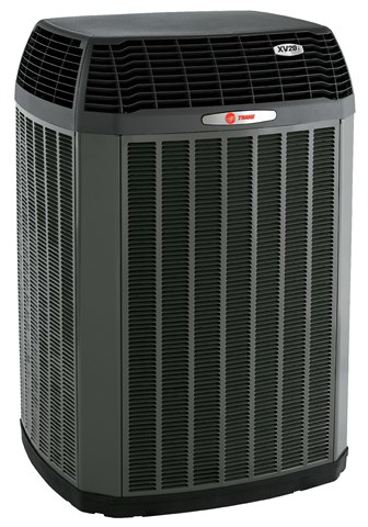 A Trane XV20i outdoor HVAC unit, serviced by Air Works of Alabama LLC in Mobile, AL.